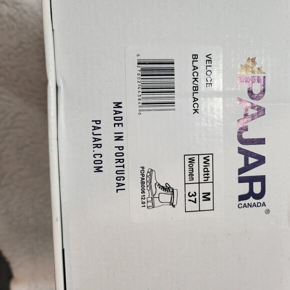 NEW PAJAR Casual Outdoor Winter Snow Waterproof Leather Ankle boot Black SZ 6.5 - Picture 8 of 10